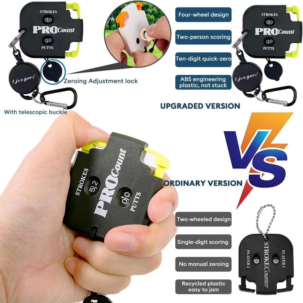 Golf Club Cleaning Kit 5-in-1 Golf Accessories Kits Must Have Golf Accessories Best Golf Club Gifts for Men Women