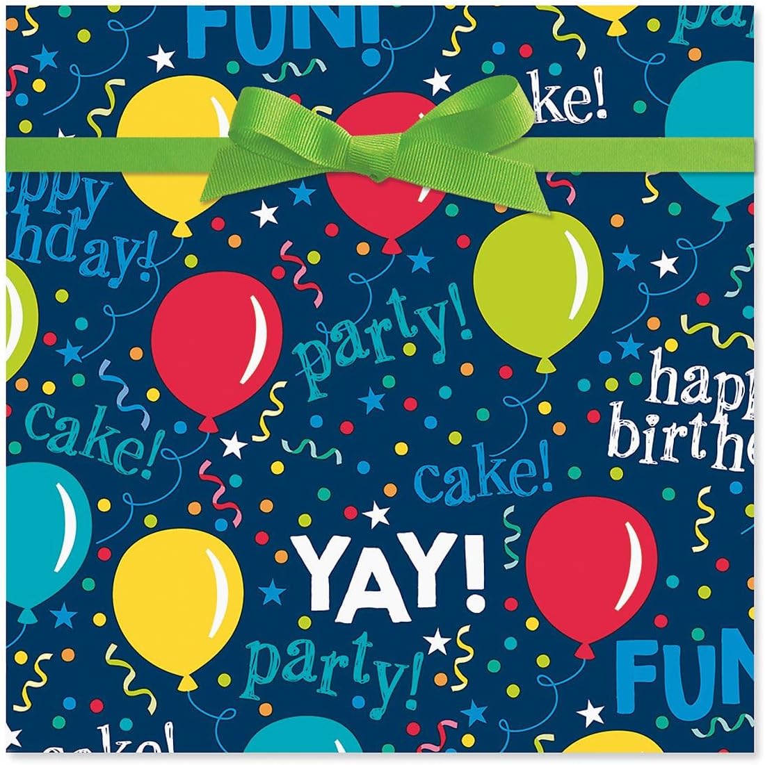 Current It's My Party Jumbo Rolled Gift Wrap - Premium Semi-Gloss 23-Inch x 32-Foot Wrapping Paper Roll, 61 Square Feet Total