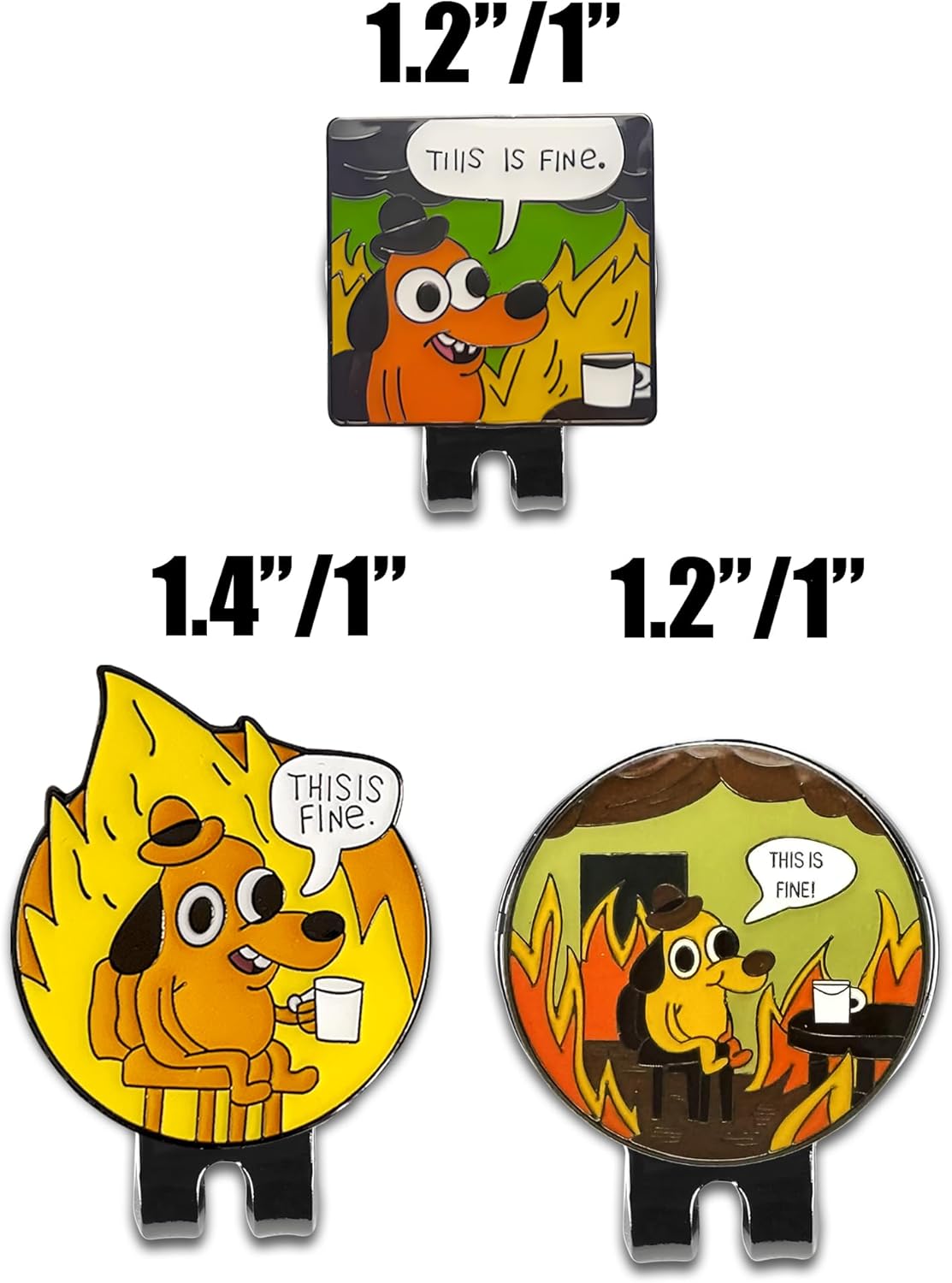 Funny Golf Ball Marker with Magnetic Hat Clip – Golf Accessories for Men & Women to Elevate & Personalize Your Game