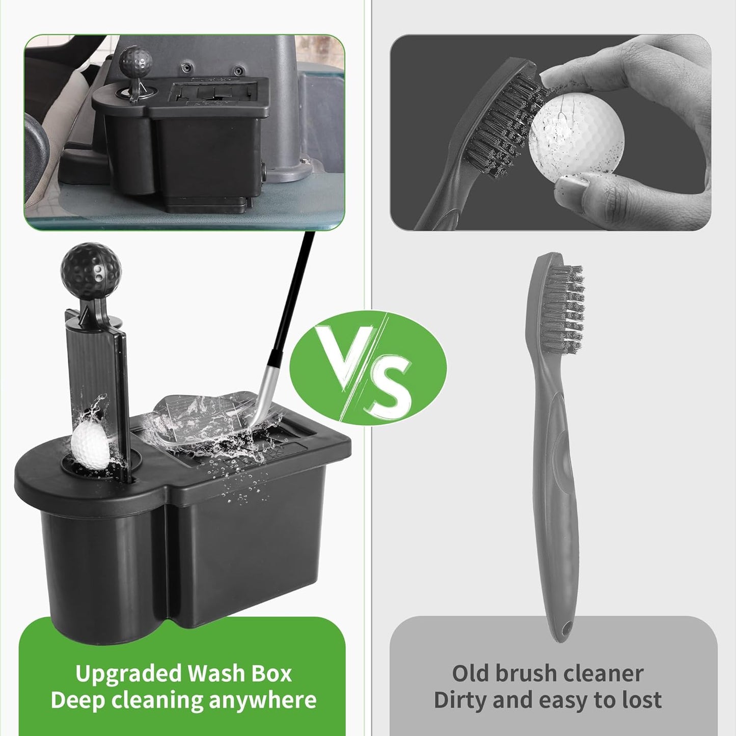 10L0L Golf Ball Washer, Golf Club and Ball Cleaner for EZGO Yamaha Club Car …