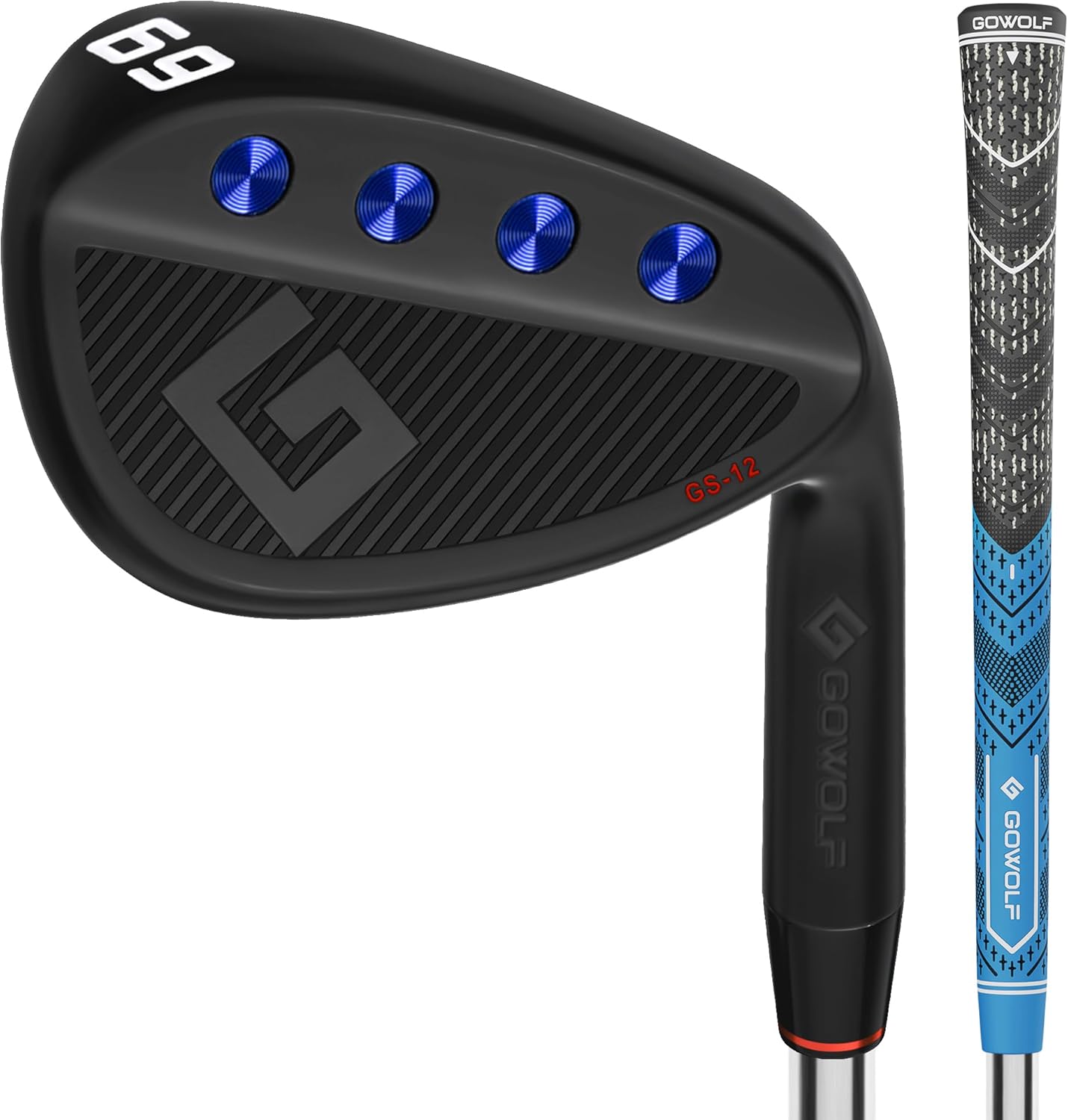 Gowolf Premium Forged Full Face Golf Wedges 50/52/54/56/58/60/69 Degree Individual or Set for Men, Right Hand Gap Wedge Sand Wedge Lob Wedge, Golf Clubs CNC Milled Face for More Spin - Great Golf Gift