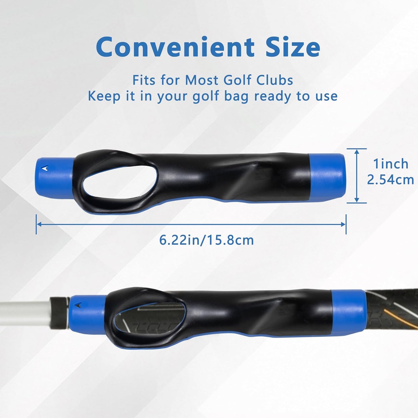 Golf Grip Trainer,Golf Club Grip Trainer Right Hand,Golf Grip Swing Training Aid for Golfer Proper Hand Position,Attaches to Most Golf Handles