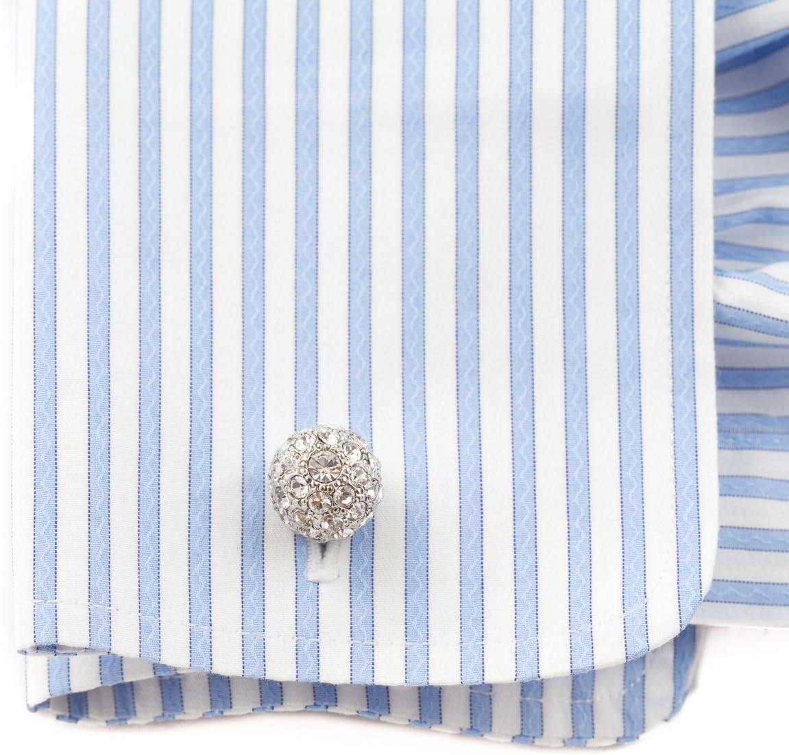Cuff-Daddy Crystal Ball Cufflinks Studs with Presentation Box
