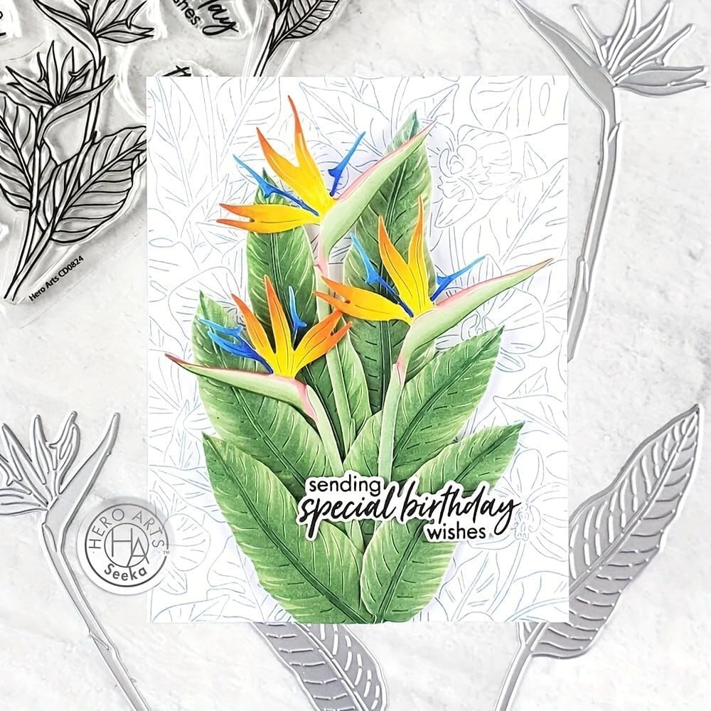 Flowers Metal Cutting Die for Scrapbooking - Cut Stencils for DIY Scrapbook Photo Album Decorative Paper Card, Card Making Supplies, Stencils & Crafting Die Cut (Waterweed 5.7 x 3.1 in)