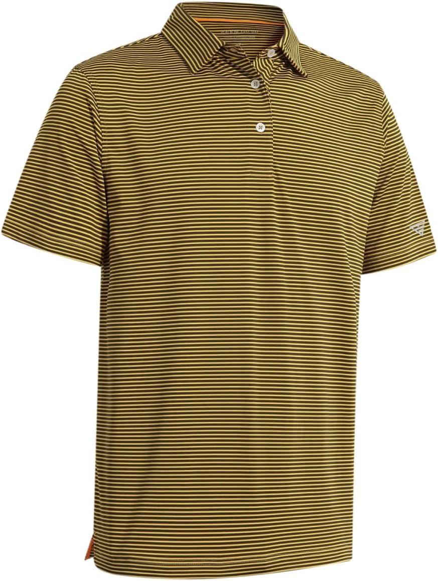 Golf Shirts for Men Dry Fit Short Sleeve Print Performance Moisture Wicking Polo Shirt