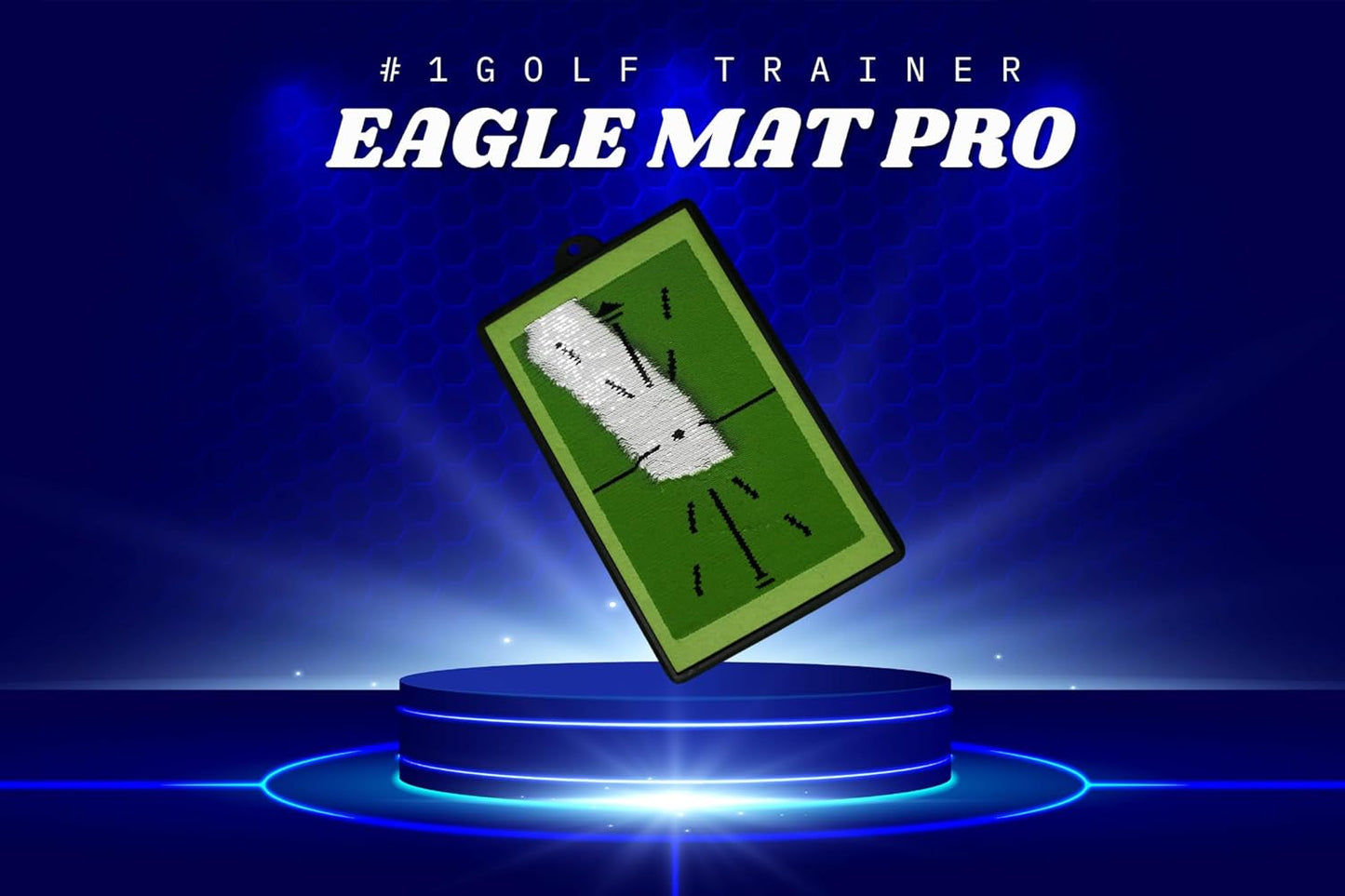 Eagle Mat Pro – Premium Grade Golf Swing Training mat Designed to Track Ball Impact and Swing Path for Accurate Feedback and Better Practice.