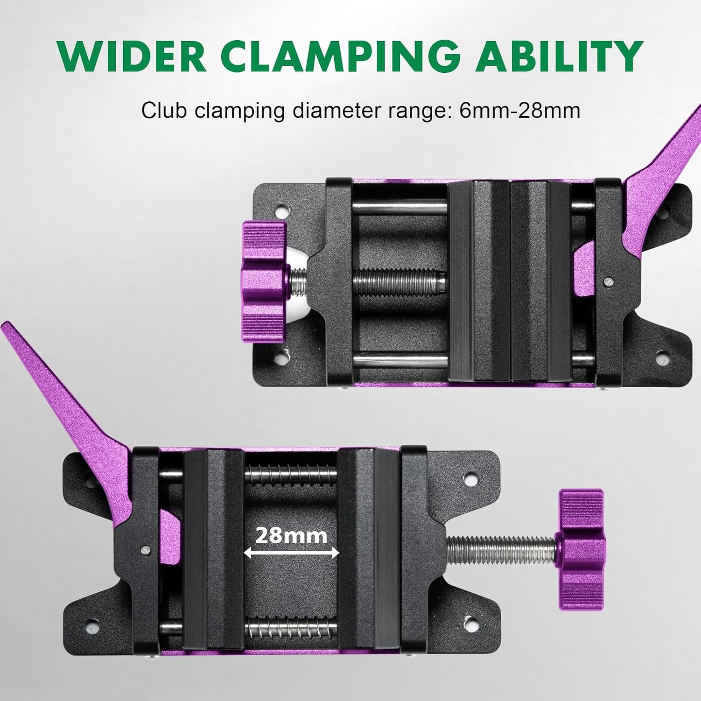 Golf Club Regripping Pro Kit Aluminum Vise Clamp Quick Release Golf Shaft Vice Home Vise Clamp Golf Grip Kit Removal Tool