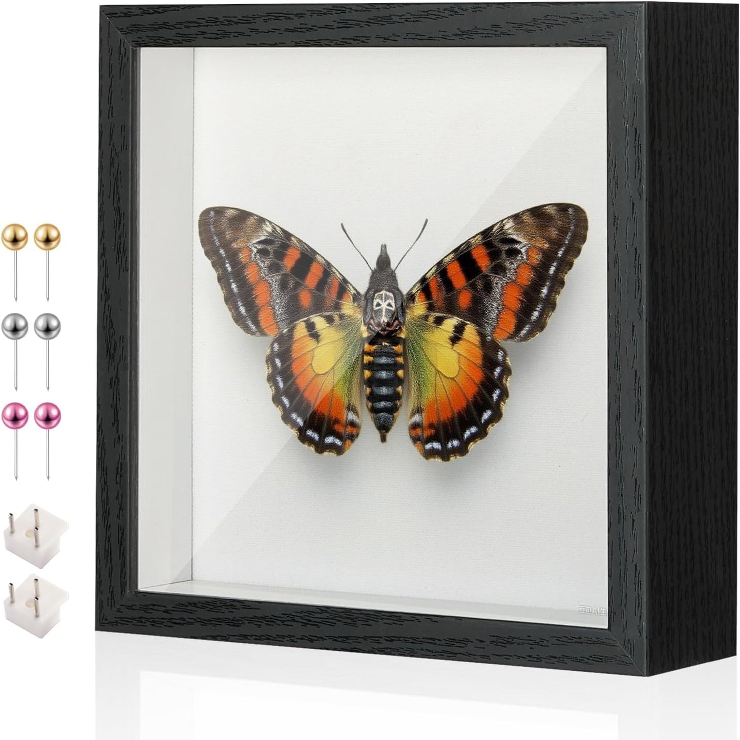 8x8 Shadow Box Display Case Picture Frame with Soft Linen Back,Large Deep Black Shadow Box 8x8 for Flowers Medal Display Case Jersey pet Graduation Memorabilia Baby Ltems Crafts Photos