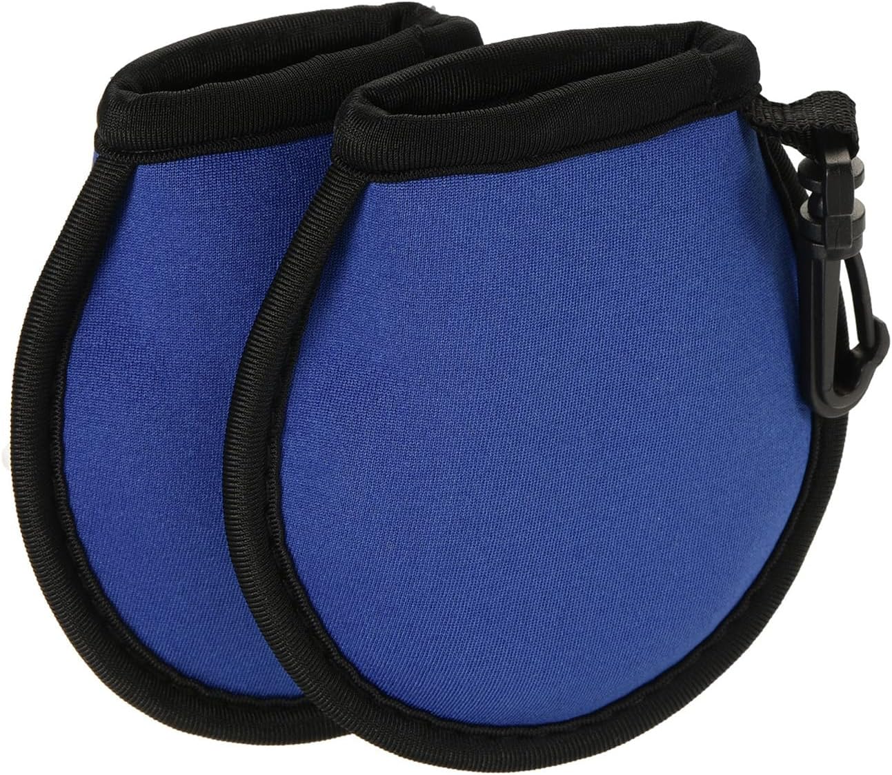 YOKIVE 2 Pcs Portable Golf Ball Cleaner Pouch, Golf Ball Washer Pocket with Clip | Cleaning Golf Balls, Great for Golf Course Exercise (Blue, 4.13x3.94-Inch)