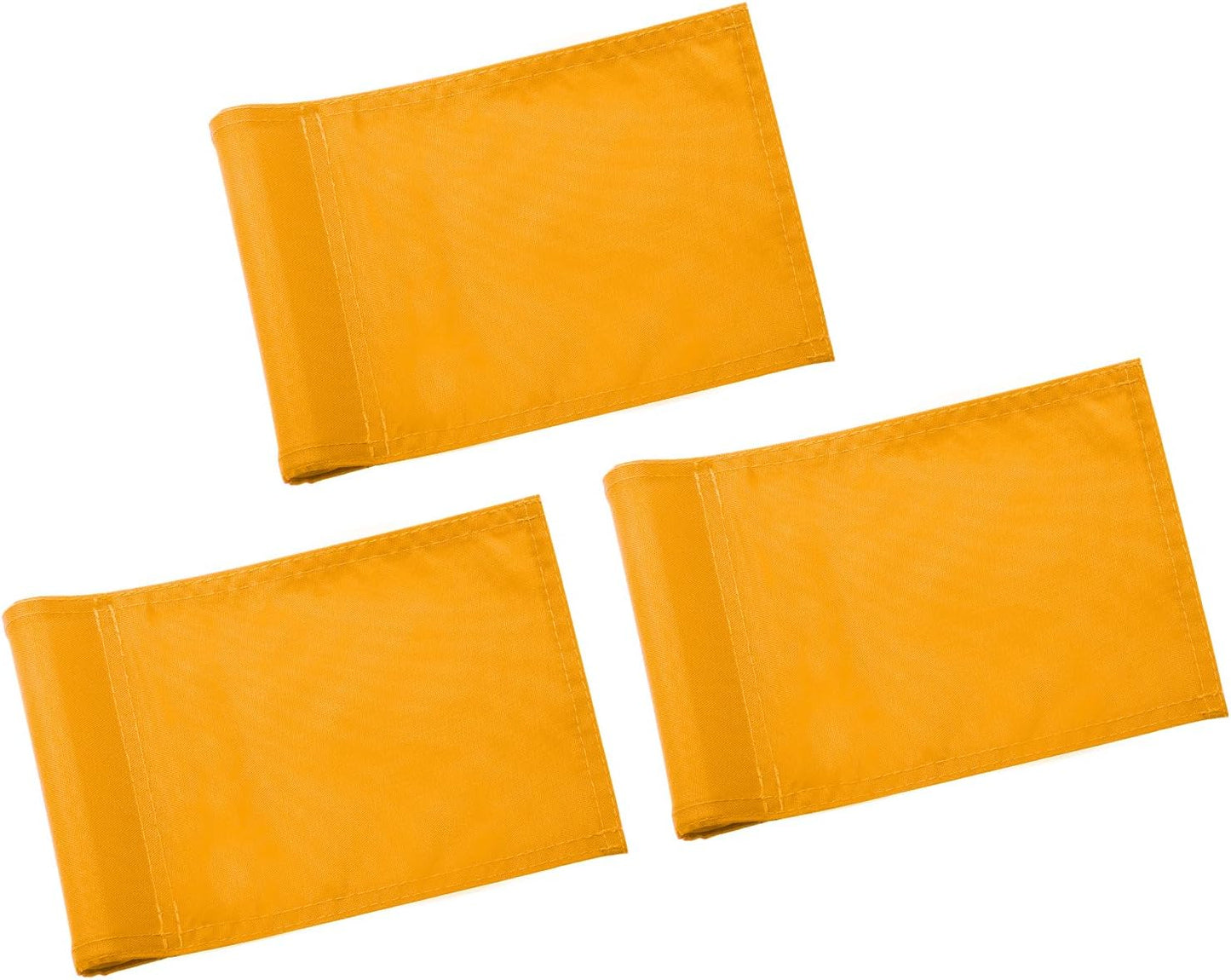 KINGTOP Solid Golf Flag All 8x6 Inch - 420D Nylon, Tube Inserted - Mini Putting Green Flags for Backyard Practice