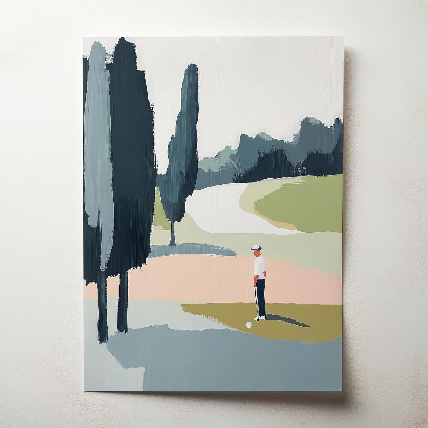 Golf Impressionist Art Print Posters - Premium Giclee Fine Art Prints - Sporty and Sophisticated Home Decor Posters, Golfer Art Prints for Home and Office Decor - Vintage Aesthetic, Ready to Frame