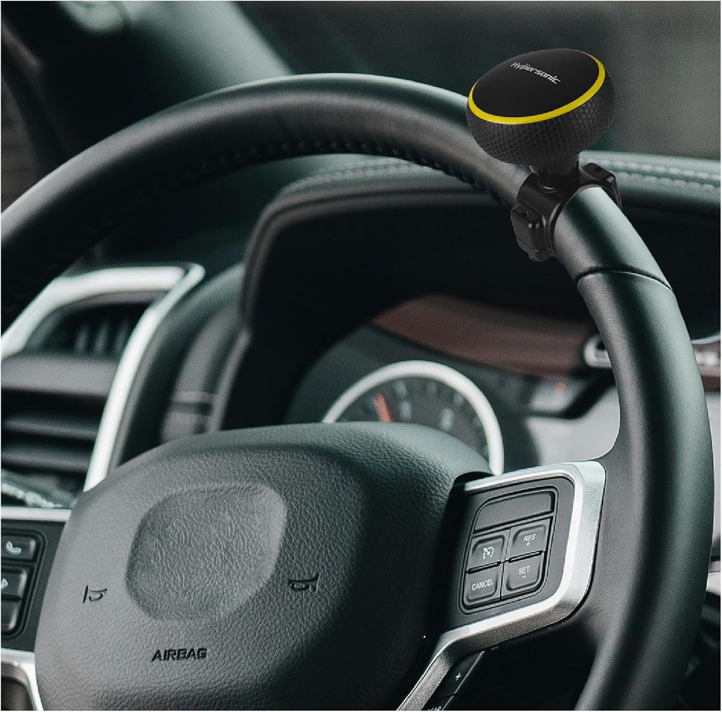 Large Steering Wheel Knob, Smooth Power Handle Spinner Knob Universal Steering Wheel Accessories for Forklift, Truck, Boat, Car, Tractors and Mowers