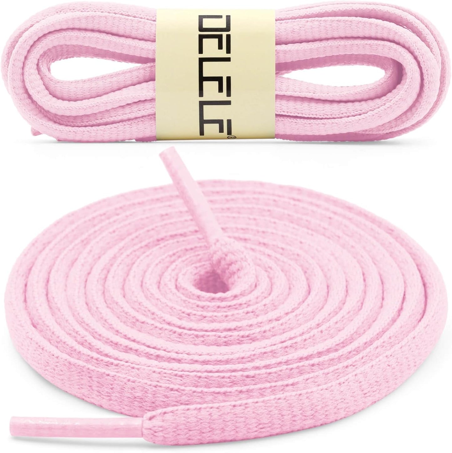 DELELE 2Pair Oval Shoes laces 42 Colors Half Round 1/4" Athletic ShoeLaces for Sport/Running Shoes Shoe Strings