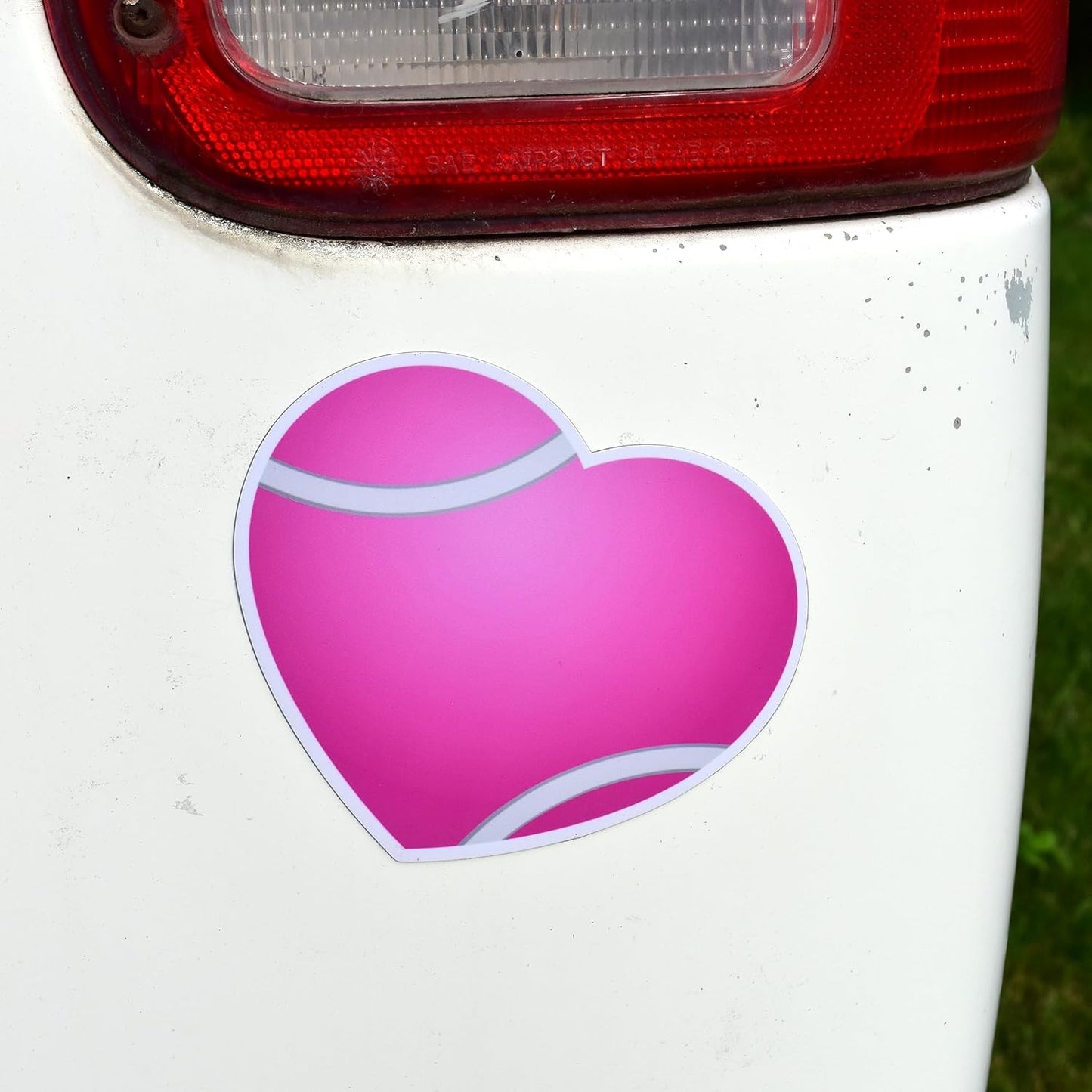 Tennis, Pickleball & Golf Decorative Magnets – Fun Sport-Themed Fridge Magnets, Locker Magnets, Car Magnets, Office Décor – Tennis Ball, Pickleball, Golf Ball & Heart Designs (Pink Tennis Ball Heart)