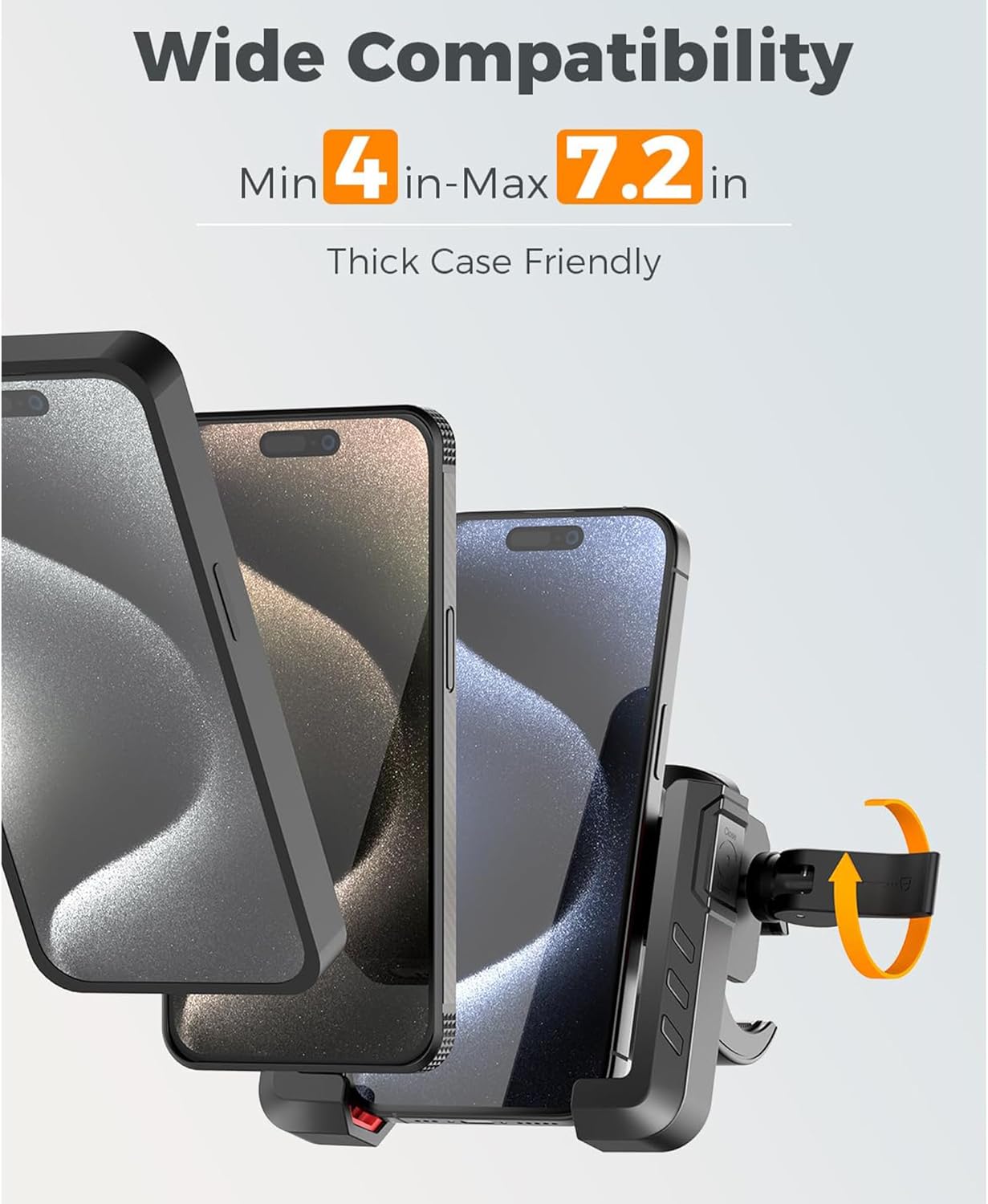 Magnetic Golf Cart Phone Holder, Golf Cart Phone Mount with N52 Magnets Compatible with EZGO, Club Car, Yamaha, Golf Cart Accessories for iPhone, Samsung, Google Pixel & More