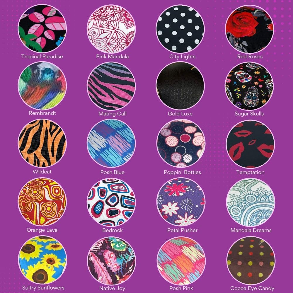 Taboo Fashions Monaco Golf Club Covers for Women - Numbered Golf Headcovers Set for Driver, Fairway and Hybrid Clubs - Weather Resistant, Pack of 4