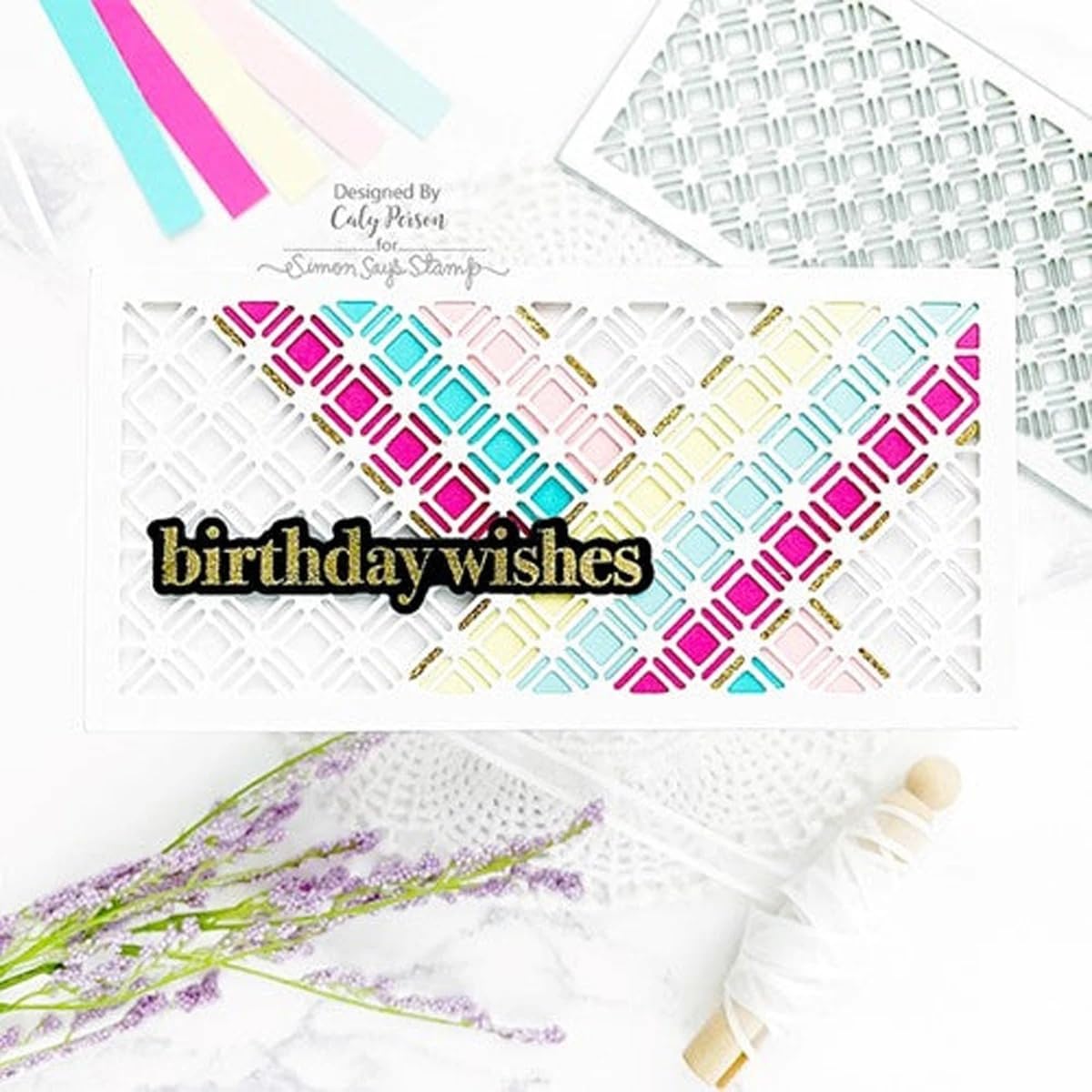 Metal Cutting Die for Scrapbooking - Cut Stencils for DIY Scrapbook Photo Album Decorative Paper Card, Card Making Supplies & Crafting Die Cut (Rectangular Box 6.5 x 3.2 in)