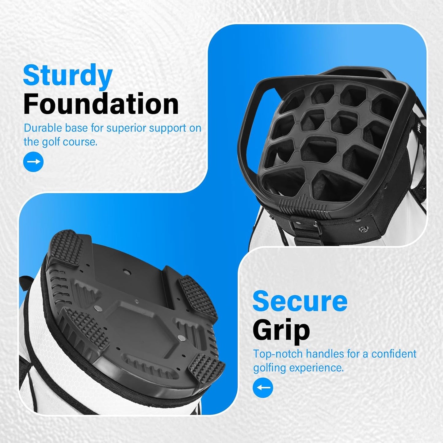 14-Way Golf Cart Bag, Full Length Premium Golf Bag for Men with Cooler Pocket, Handles and Rain Cover