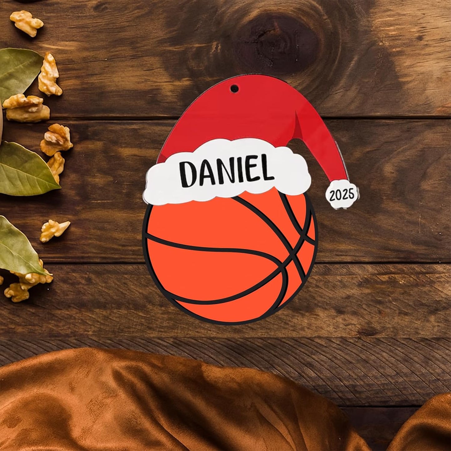 Personalized Basketball Christmas Ornament 2025, Basketball Ornaments for Christmas Tree, Team Ornament, Custom Coach Gifts, Hanging Decor, Gifts for Sports Lovers Boys, Xmas Gift 2025