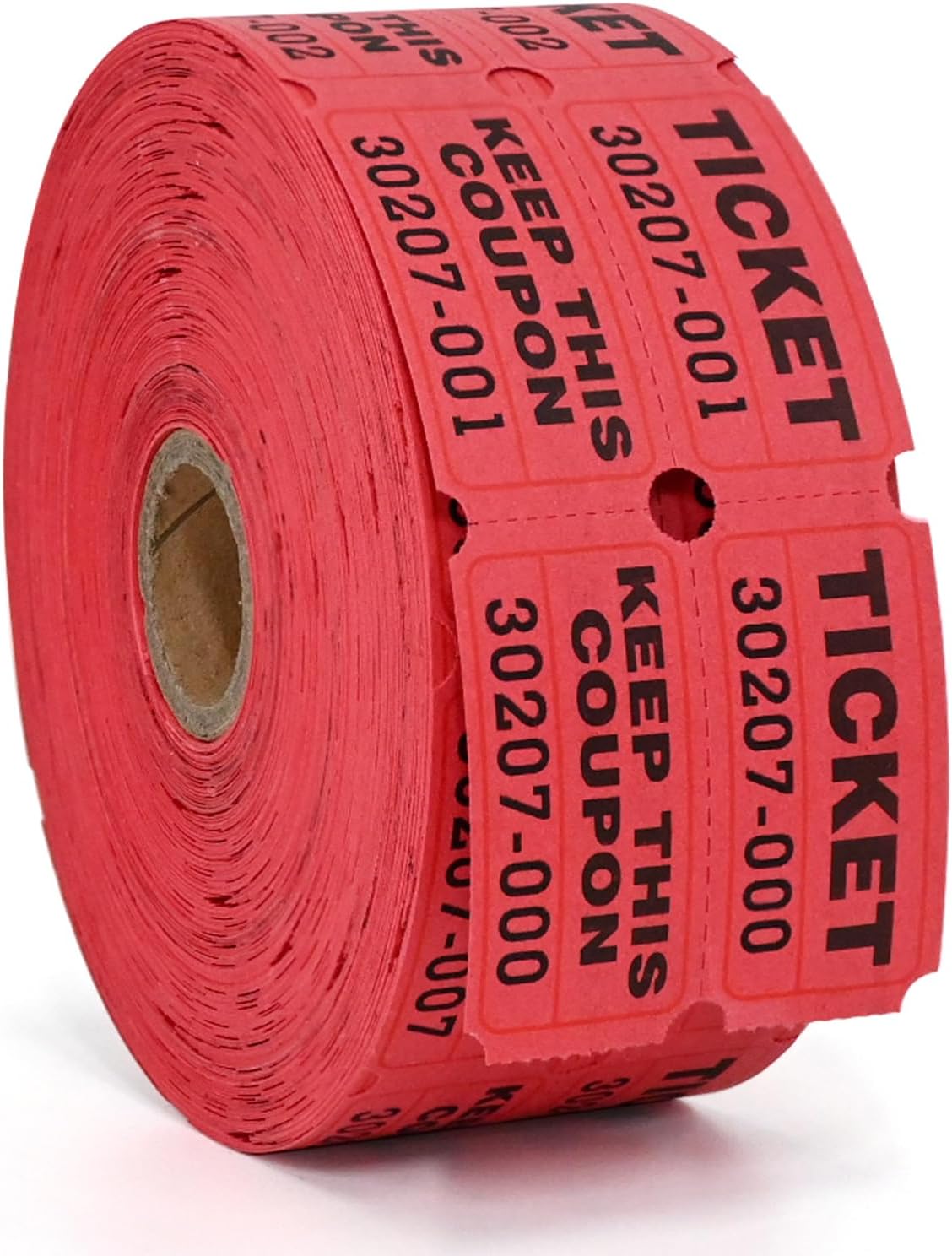 L LIKED Raffle Tickets Double Rolls 1000 per Roll 50/50 Raffle Tickets for Events, Entry, Class Reward, Prizes (Red)