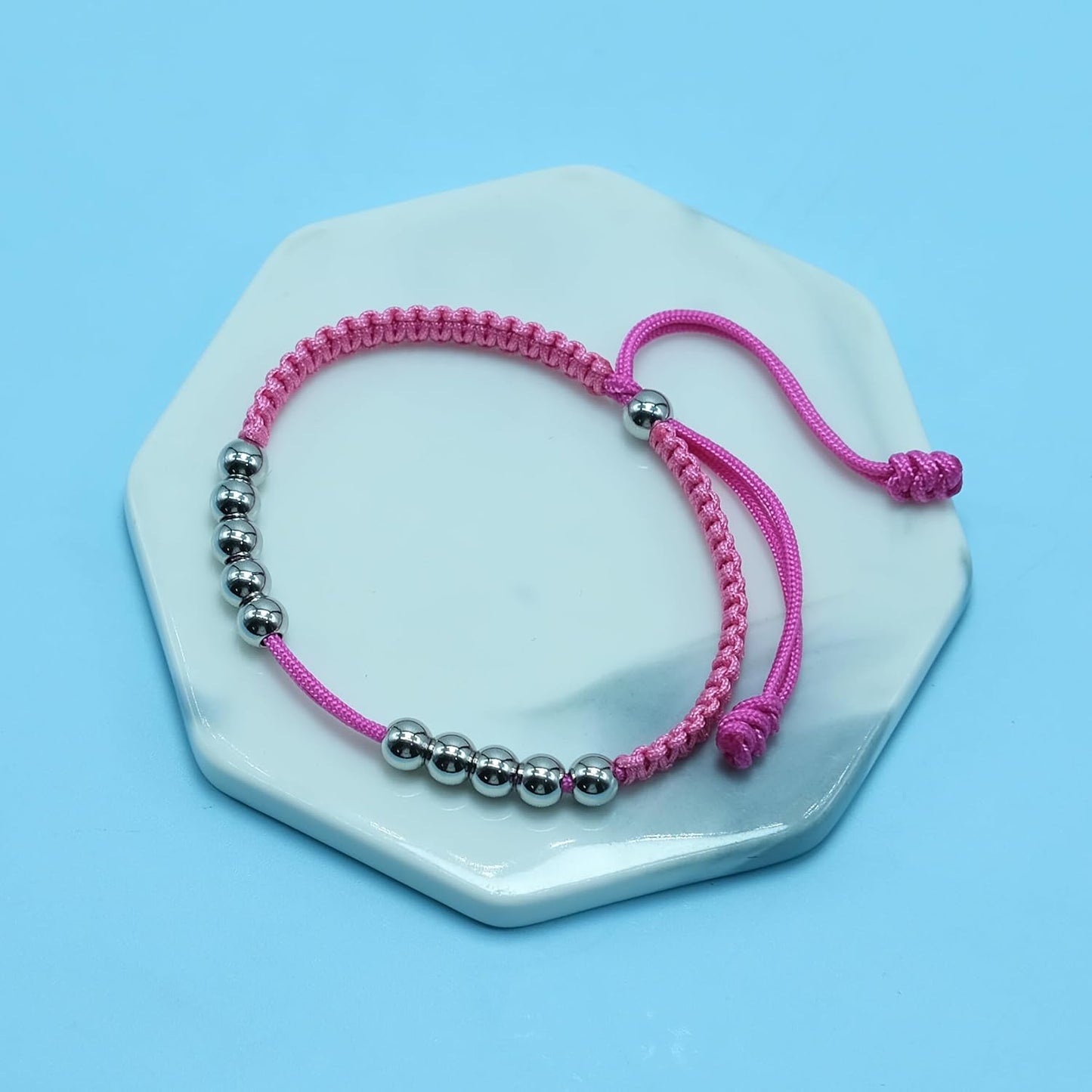 LAMIBEE Golf Stainless Steel 10 Beads Score Counter Bracelet, Golf Stroke Count Bracelet, Resizable and Easy to Adjust Golf Round Scoring Tracker, Durable and Stylish Golf Accessory