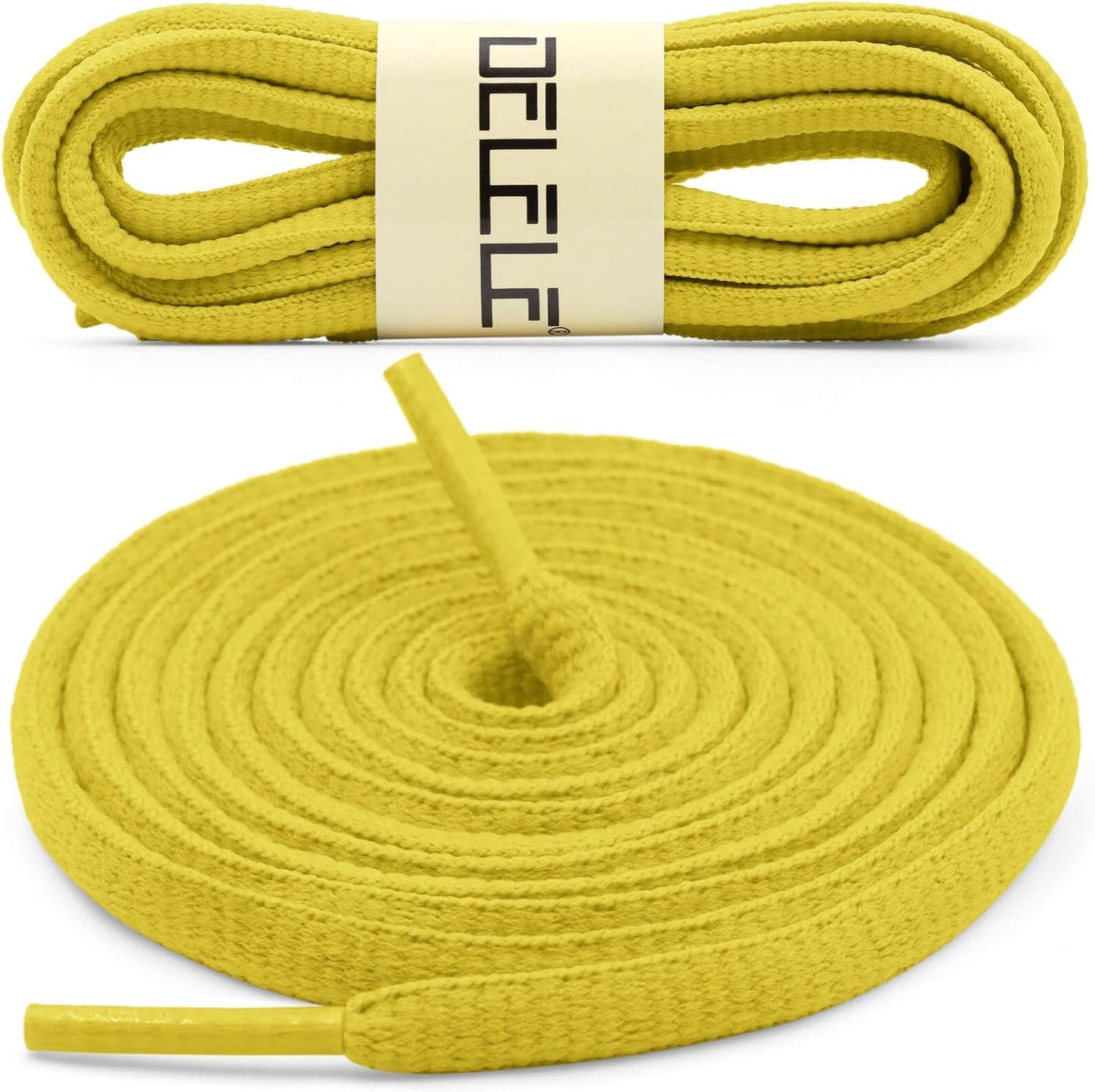 DELELE 2Pair Oval Shoes laces 42 Colors Half Round 1/4" Athletic ShoeLaces for Sport/Running Shoes Shoe Strings