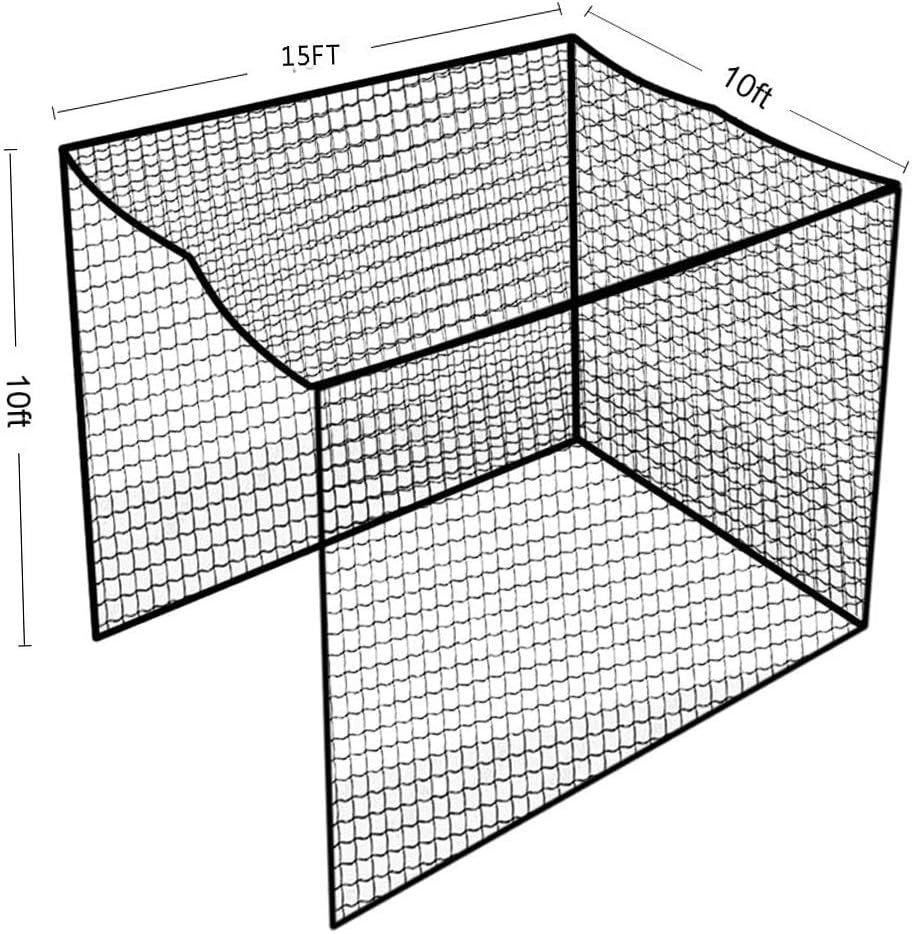 Aoneky Golf Cage Net - 10x10x10ft/10x10x15ft/10x10x20ft
