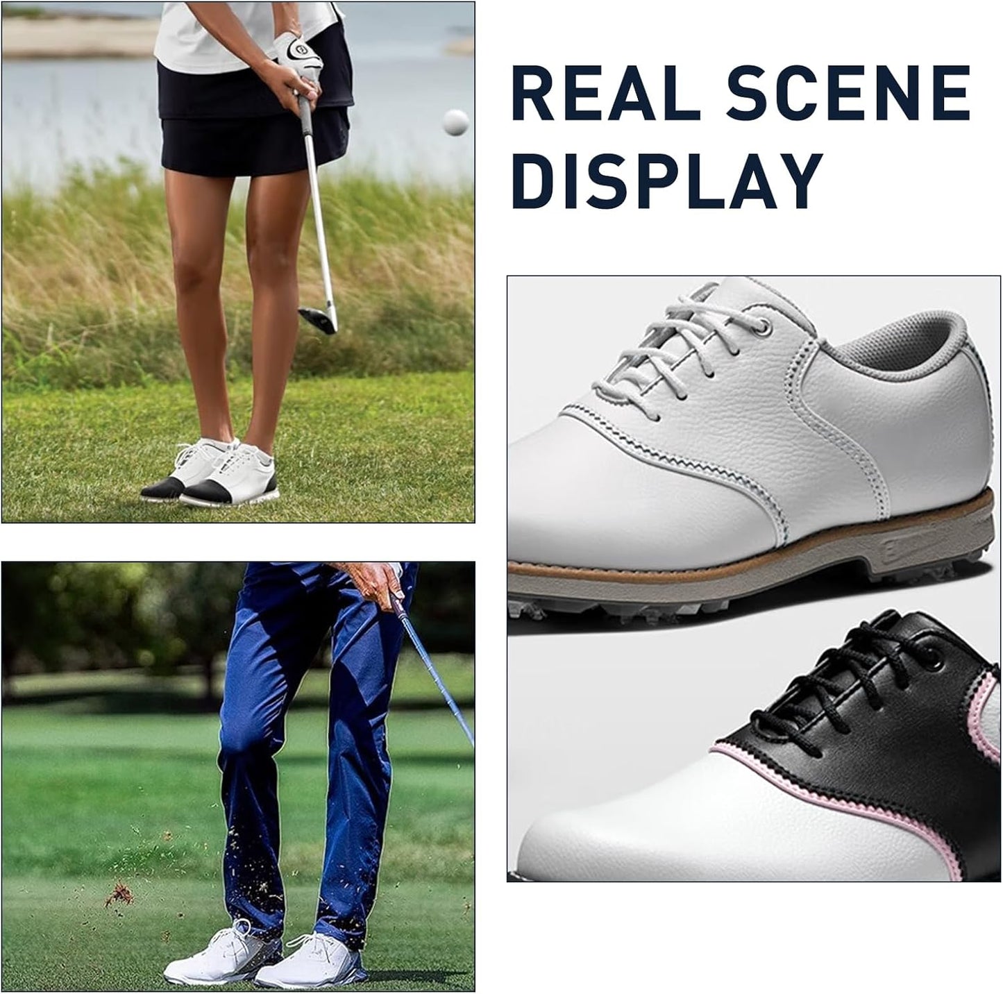 Polyester Golf Shoelaces for FootJoy Golf Sports Shoe, 3/32‘’(2.5mm) Thin Dress Oxford Shoe Lace Replacement Strings