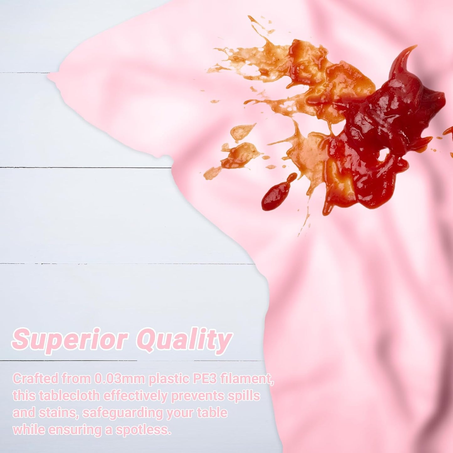 QZYL 12 PCS Pink Table Cloth Rectangle, Plastic Disposable Tablecloths, Decorative Plastic Tablecover, 54 X 108 in Smooth Outdoor Tablecloth, Table Decoration for Parties Picnics Birthdays Weddings