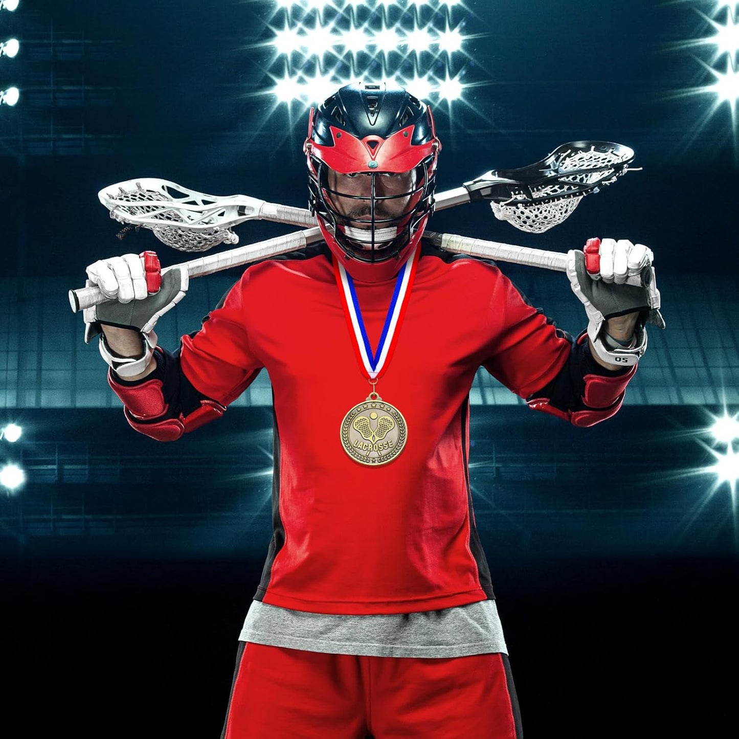 Remuuly 30 Pcs Gold Medals Bulk 2'' Basketball Soccer Baseball Volleyball Football Lacrosse Kickball Cheer Bowling Trophy Medals for Awards for Sports Participation Winner Gift