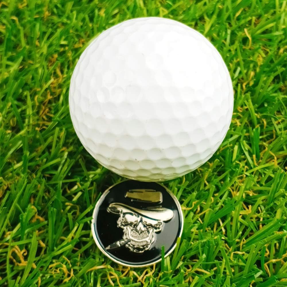 Golf Ball Markers Assorted Patterns Value Pack of 12 Golf Gifts, Golf Cap Clips and Divot Repair Tools Partner Accessories Sets for Men Women Golfer