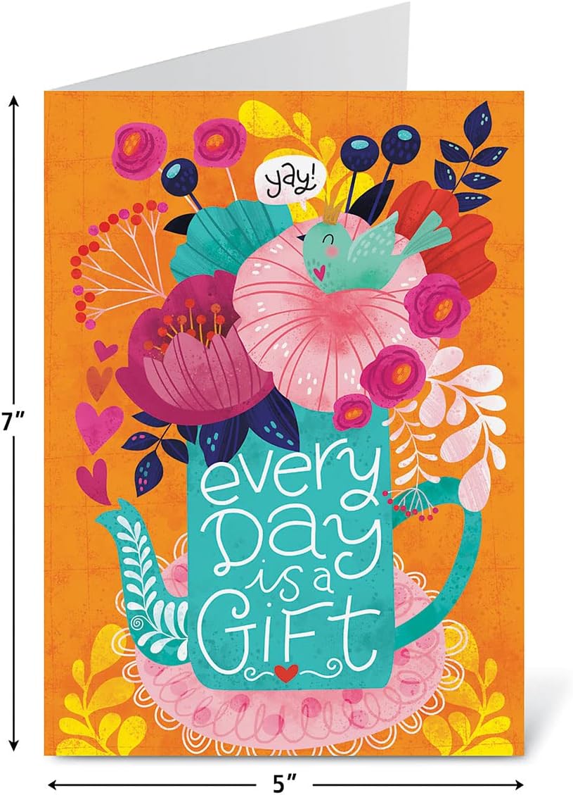 Current Warm Wishes Thinking of You Friendship Greeting Card Set - Value Pack of 20 Cards With White Envelopes for Friends & Family, 10 Designs, Large 5" x 7" Assortment