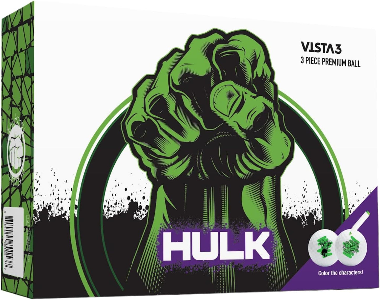 Volvik Vista3 Colored Marker Marvel Golf Balls (One Dozen)