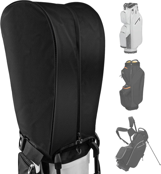 Golf Bag Rain Cover, Golf Club Protector, Waterproof Rain and Dust Covers, Easy Access Adjustable Golf Bag Rain Hood Cover, Anti Sunburn,Garage Storage