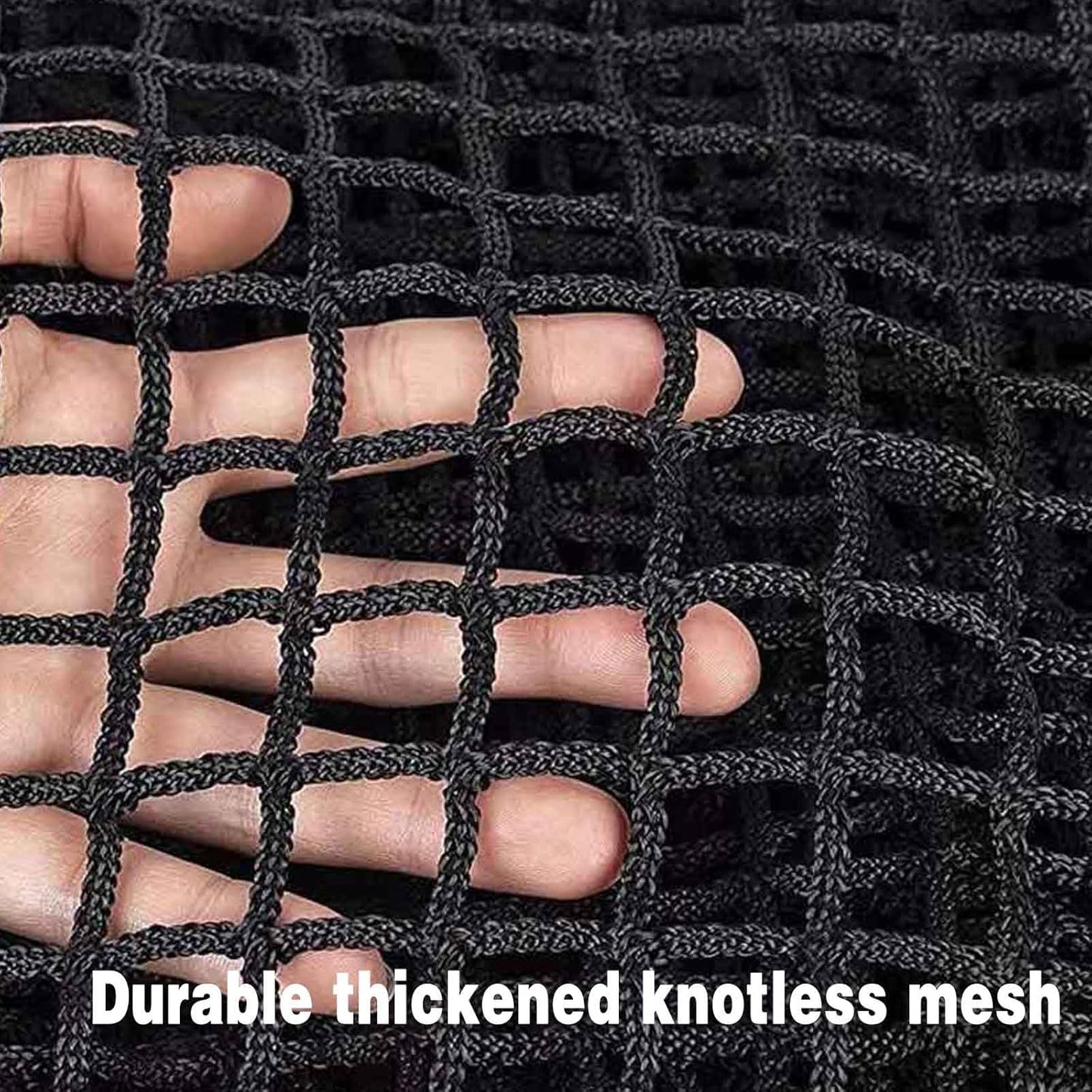 Golf Batting Cage Netting 10 x 10 x 10ft Practice Net for Golf (Frame NOT Included) Training Net with Tie Ropes for Backyard Indoor Outdoor