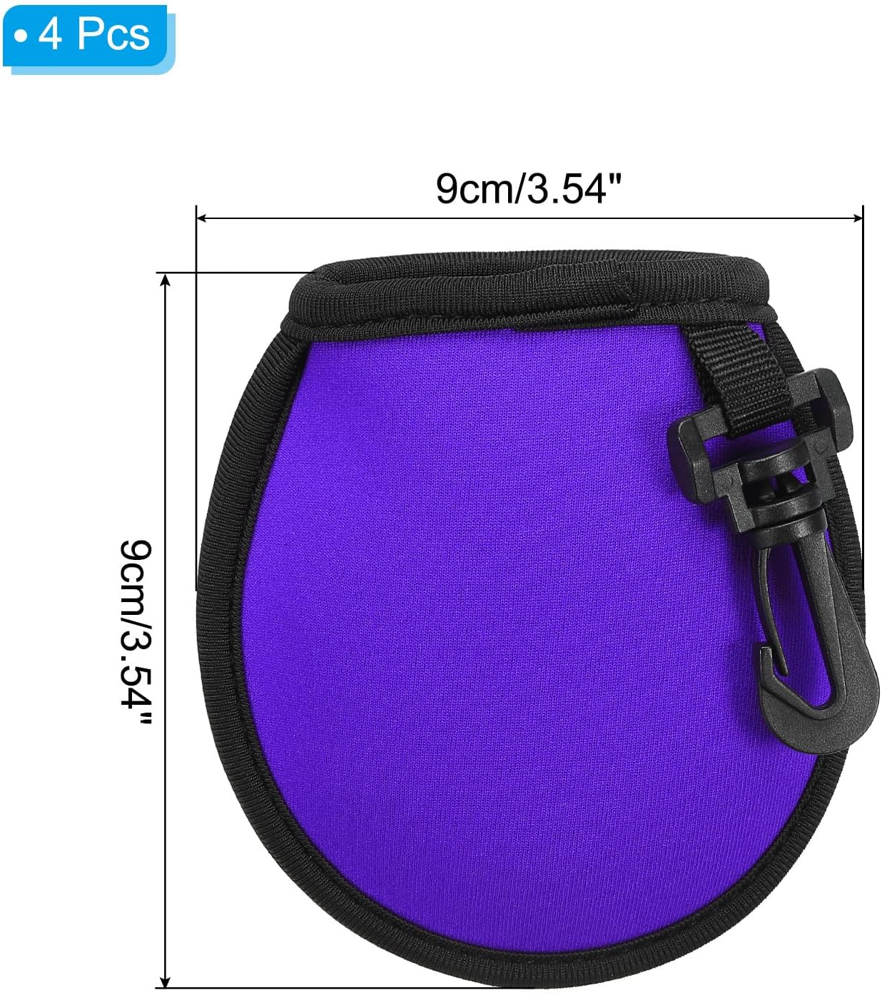 PATIKIL Golf Ball Washer Pouch, Portable Golf Balls Cleaner Pocket Bag with Hanging Clip for Men Golf