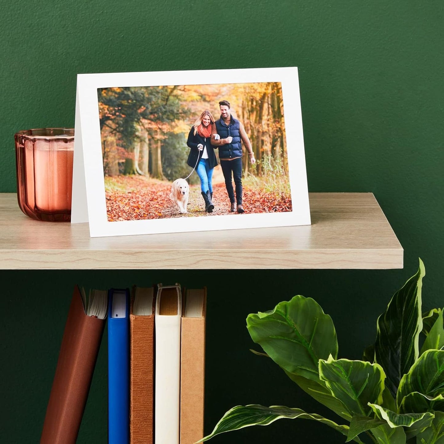 BEST PAPER GREETINGS 36-Pack Thank You Card Photo Insert Frames - 5 x 7 Inch White Modern Cardstock - Envelopes Included - Paper Picture Frame Cards