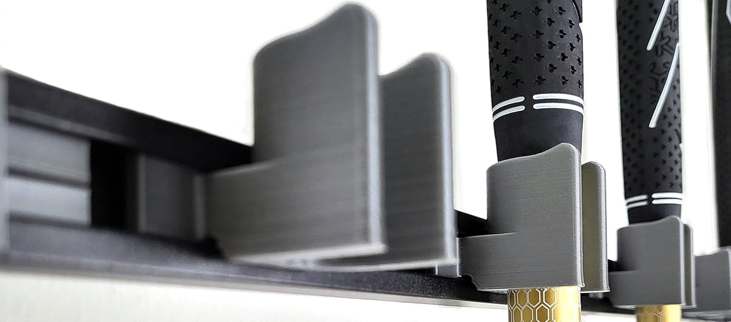 [JINTECH] Golf Club Holder, Wall Display, Wall Hanger, Rack, Mount, Organizer, Hold 16 Clubs on 36" Aluminum Rack (All Grip up)