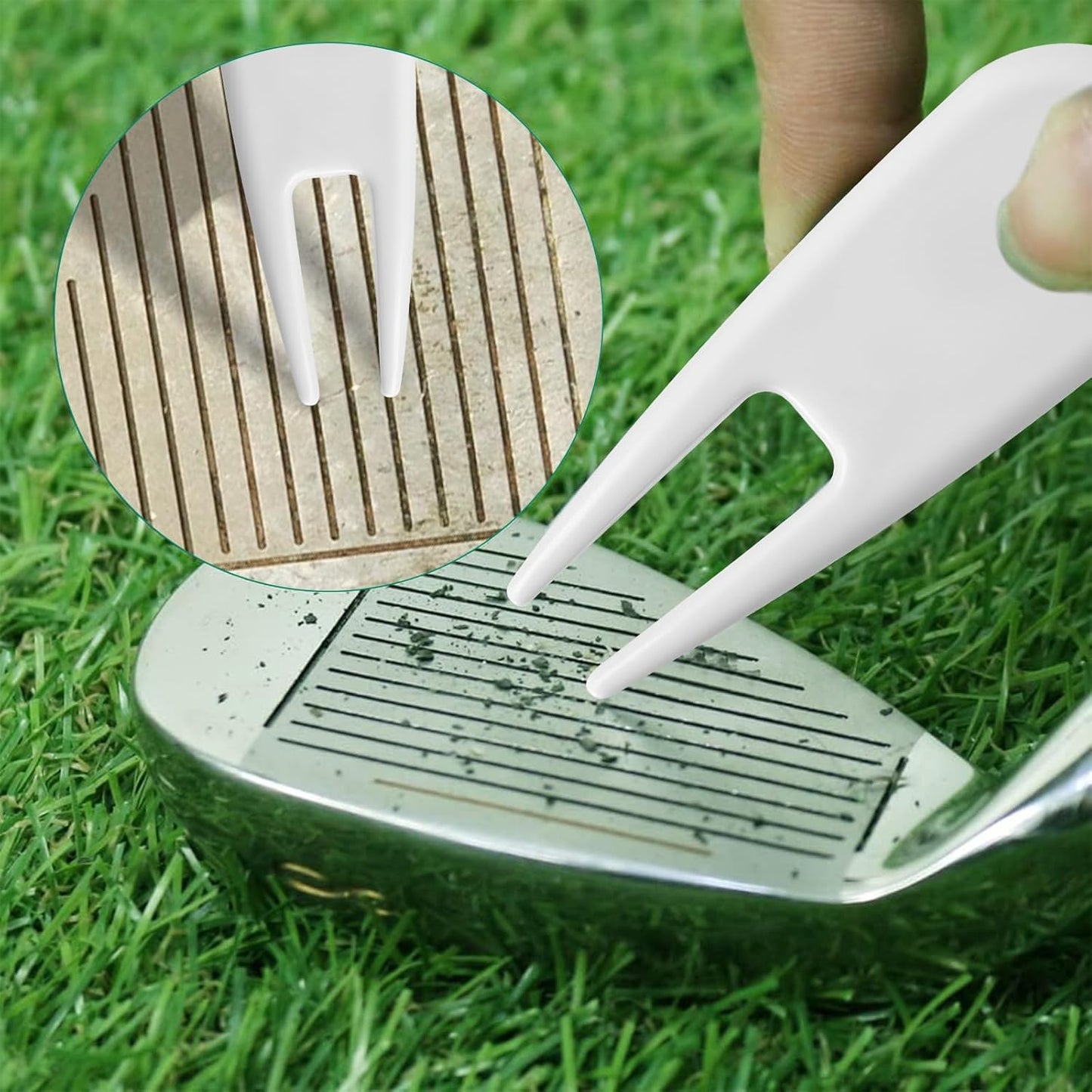 3-in-1 Golf Tee Holder for Bag, Golf Tee Carrier with 12 Tees 1 Golf Divot Repair Tool 1 Marking Pencil Keychain Golf Accessory Premium Golf Gift Set