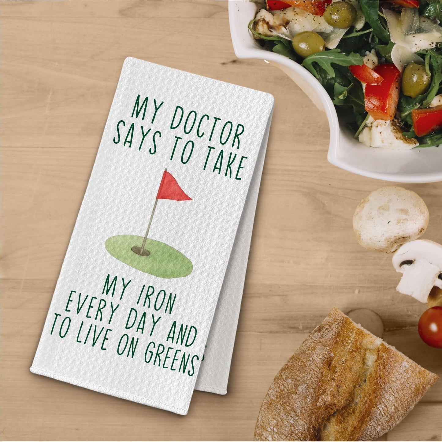 Golf Gifts Kitchen Towels, Funny Golfing Gifts for Men Women Dish Tea Towels for Kitchen Decor, Golfer Gift Decorative Hand Towel for Bathroom, 16x24 Inches