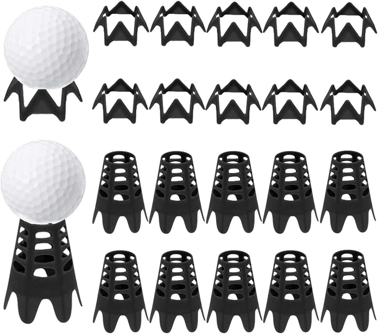 Plastic Golf Tees, Golf Simulator Tees for Home, Outdoor Indoor Golf Tees Simulator Practice Training, Golf Mat Tees for Winter Turf and Driving Range