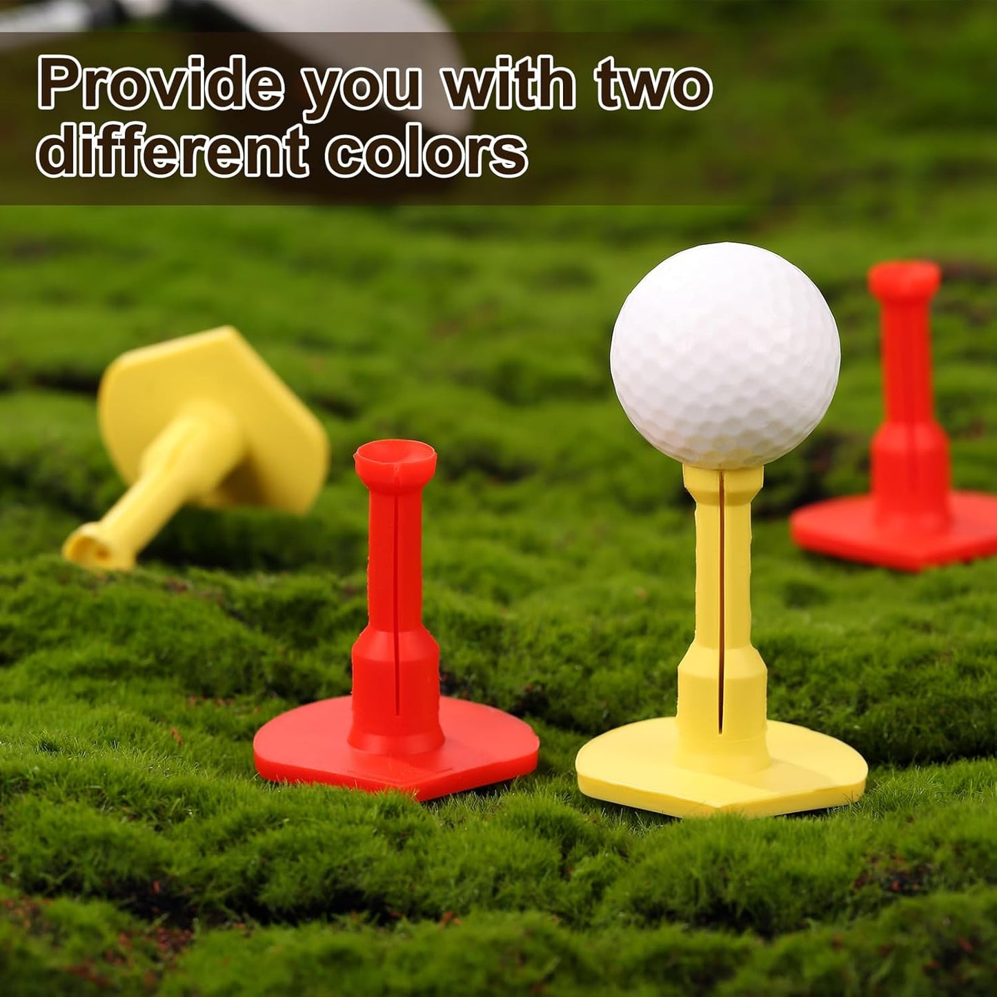 Premium Rubber Golf Tees for Hitting Mats, Unbreakable Golf Mats Tee for Driving Range, Excellent Durability and Stability Opening Rubber tees, Golf Accessories, Golf Gift