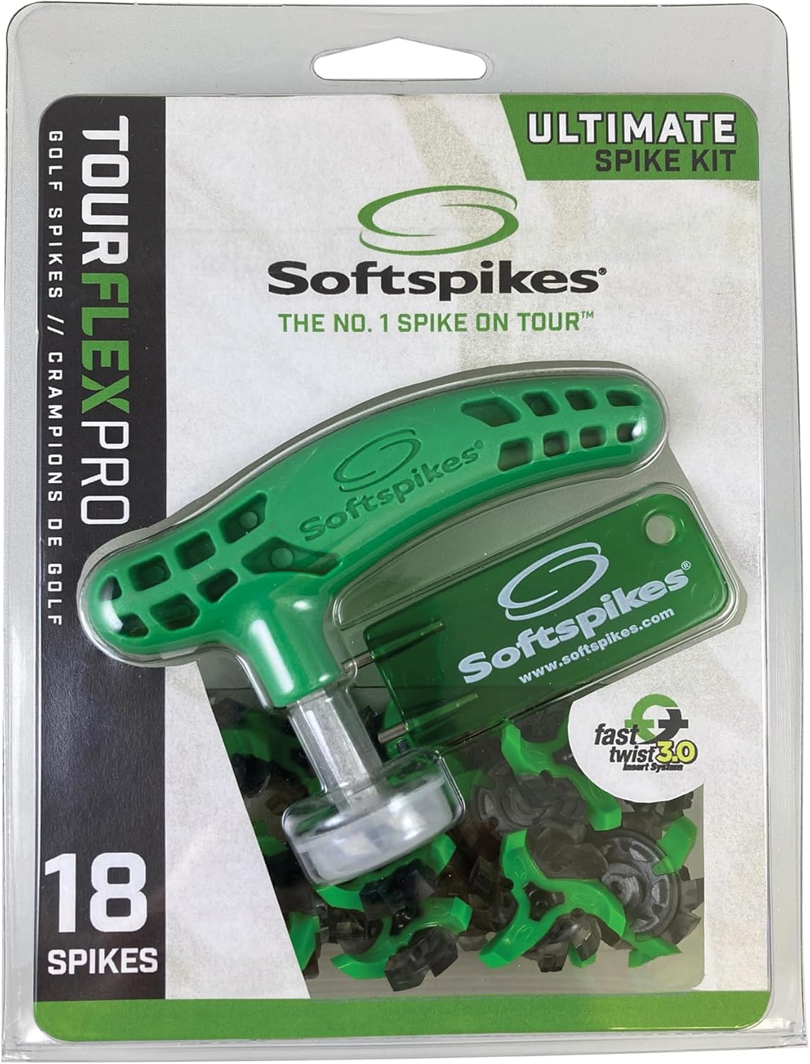 Softspikes Tour Flex Pro Fast Twist 3.0 Golf Cleats - Ultimate Spike Kit