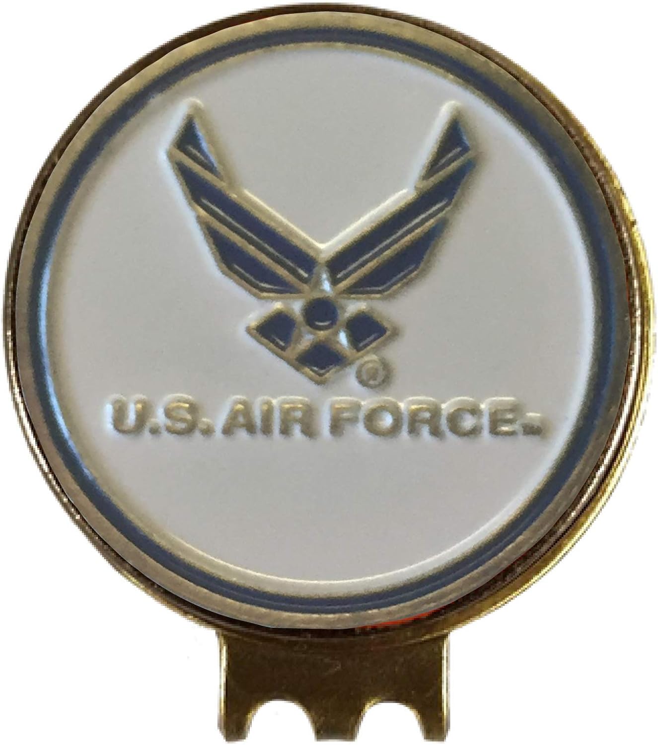 Magnetic Golf Hat Clip with 2 Double-Sided Golf Ball Markers – Easily Attaches to Golf Cap – Made of Stainless Steel & Ideal for Avid Golfers