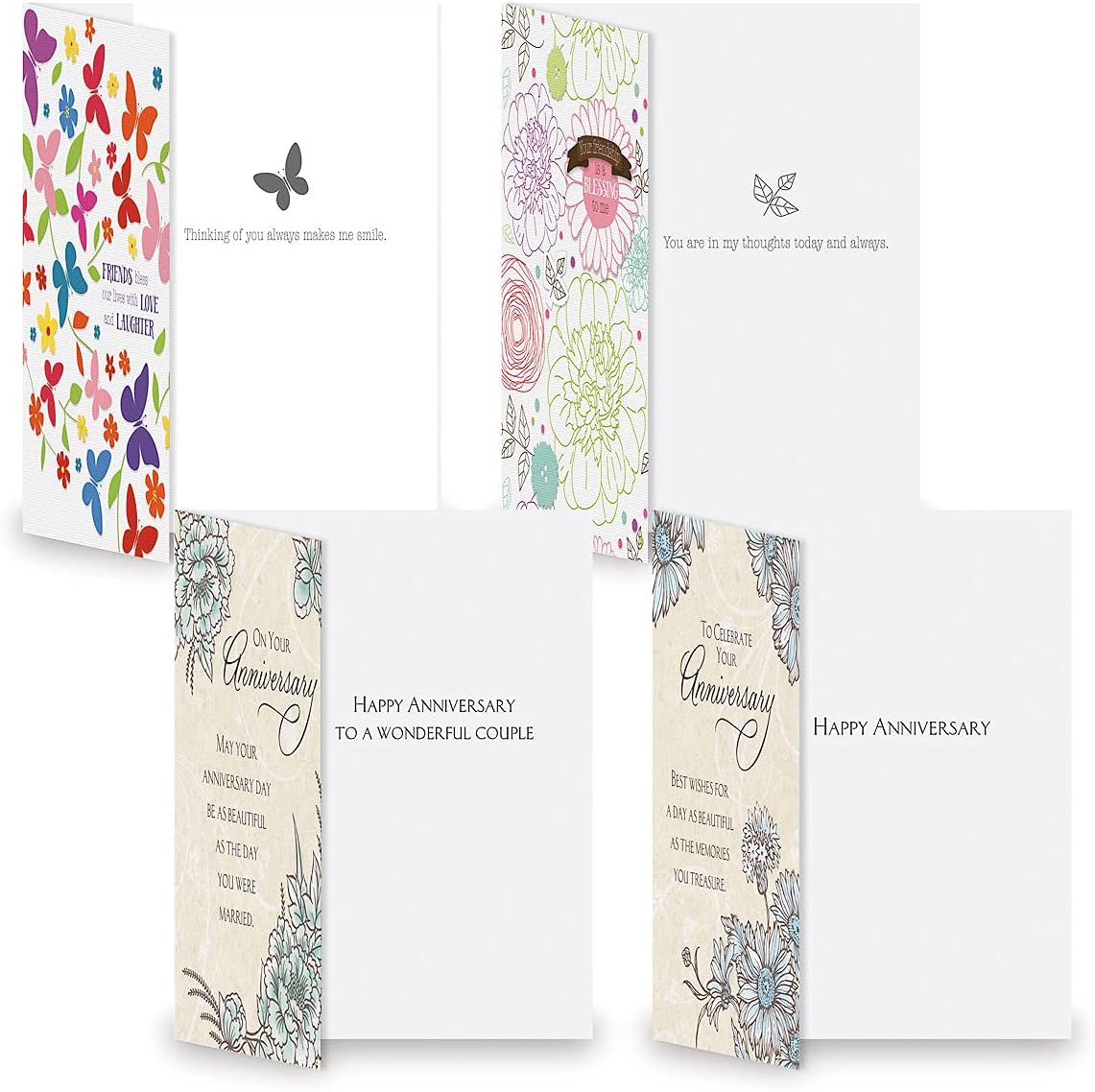 Current Faith All Occasion Value Pack - 20 Cards With Envelopes, Celebration, Get Well, Sympathy, Birthday, Anniversary & Thinking of You Variety, Large 5" x 7" Assortment, 20 Design Set