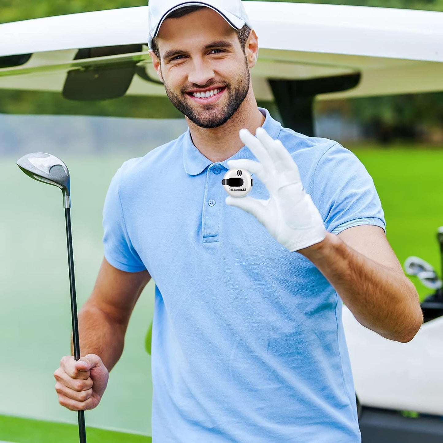 Frienda Golf Score Counter Mini Golf Stroke Counter with One Touch Reset and Simple Attachment to Scorekeeper Glove in