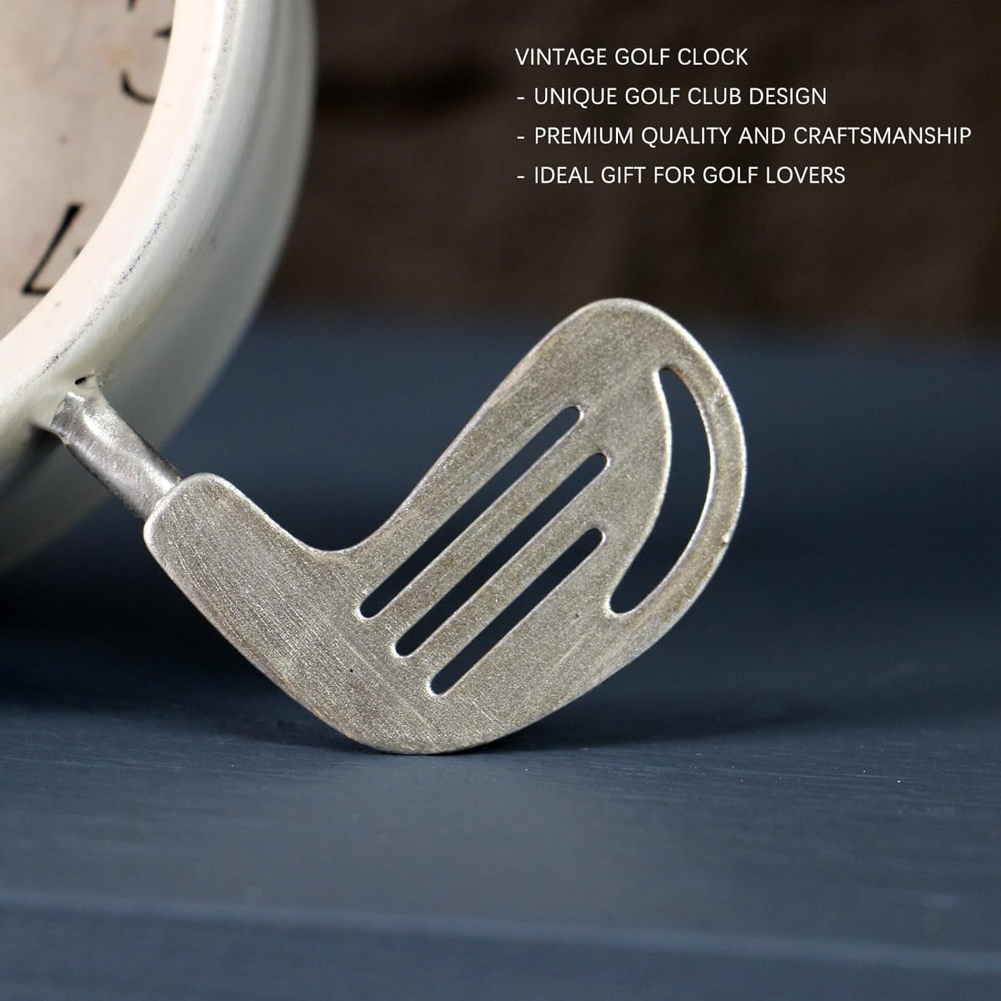 Golf Gifts for Men Dad Women Brother Bosses Golf Clubs Desk Clock Cool Desk Accessories for Coworkers Golfer Fans Souvenir Novelty Event Golf Office Decor Golfer Gadgets Unique Funny Stuff