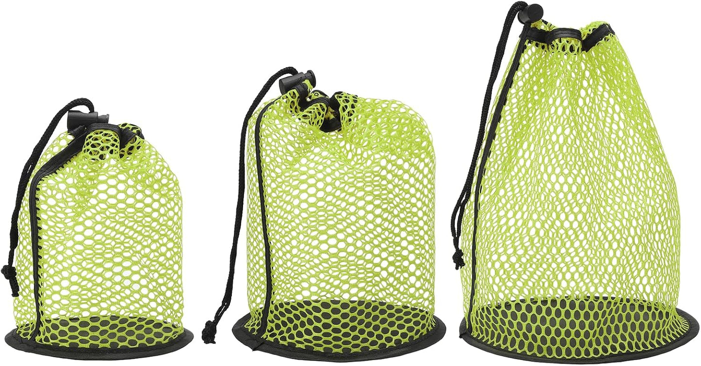 Golf Ball Storage Bag Nylon Mesh Golf Pouch with Adjustable Drawstring Closure for Sports Supplies Tennis