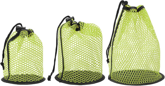 Golf Ball Storage Bag Nylon Mesh Golf Pouch with Adjustable Drawstring Closure for Sports Supplies Tennis