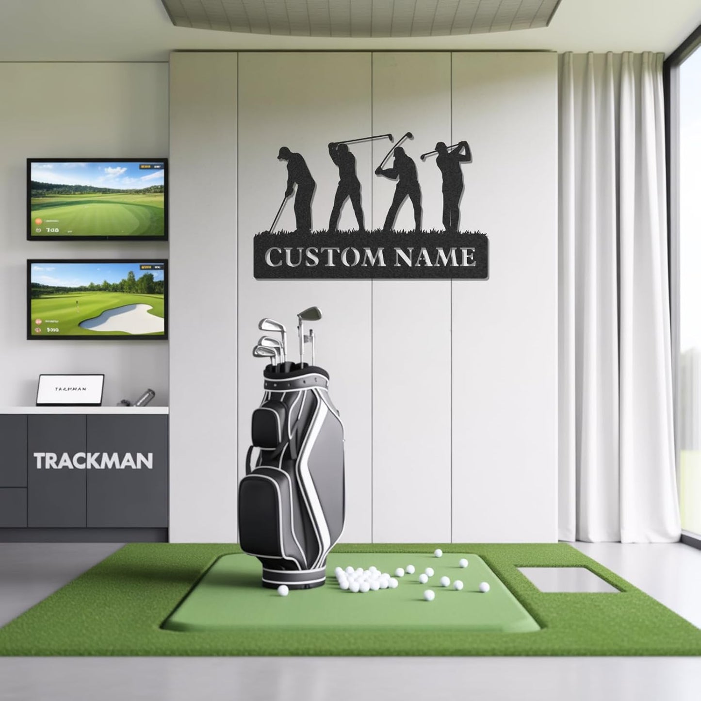 Personalized Golf Metal Wall Art, Vintage Golf Wall Decor, Custom Signs Outdoor Metal, 19th Hole Home Decor for Man Cave Garage Bar Club, Personalized Golfer Gifts for Men Dad Father